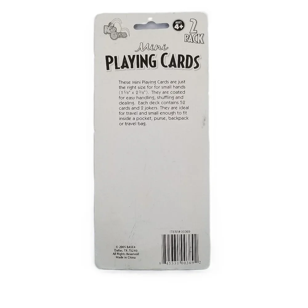Mini Playing Cards Lot 5 Decks Travel Size Party Favors Kids Stocking Stuffers